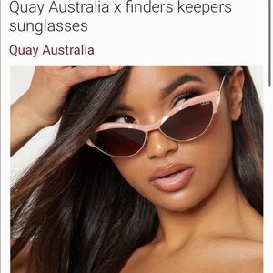 “Quay Shell Pink Sunglasses Finders Keepers”